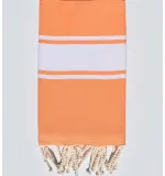 Serviette de plage plate saumon clair
