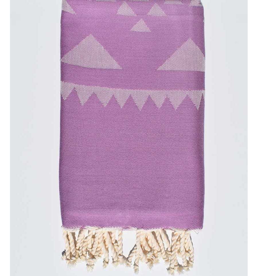 Serviette de plage bohémian mauve