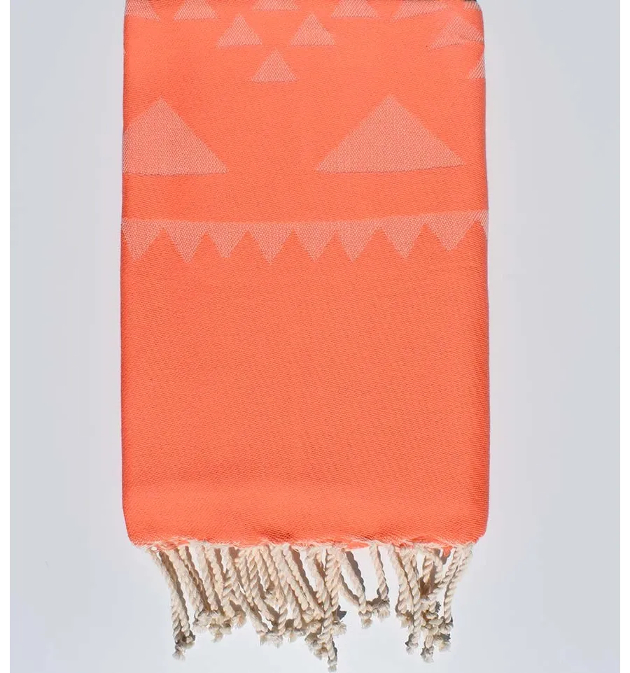 Serviette de plage bohémian saumon