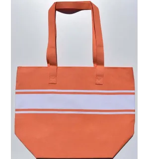 Sac de plage fouta orange corail Fouta Tunisia - 1