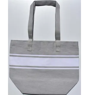 Sac de plage fouta gris Fouta Tunisia - 2 2