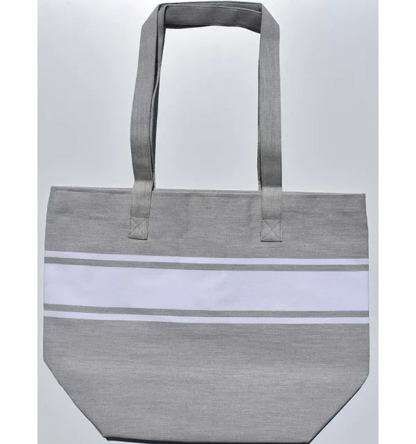 Sac de plage fouta gris Fouta Tunisia - 1