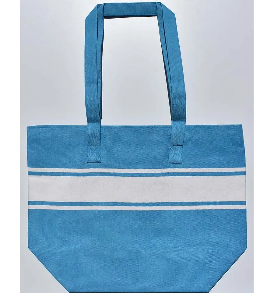 Sac de plage bleu azur Fouta Tunisia - 2