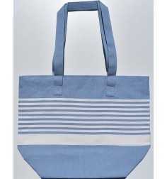 Sac de plage arthur bleu et blanc Fouta Tunisia - 2 2