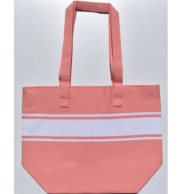 Sac de plage fouta incarnadin clair Fouta Tunisia - 1
