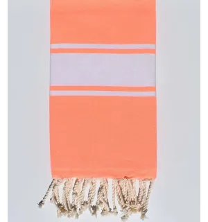 Serviette de plage Plate orange fluo  - 1