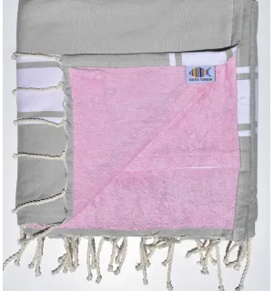 Fouta plate doublée éponge argile Fouta Tunisia - 1