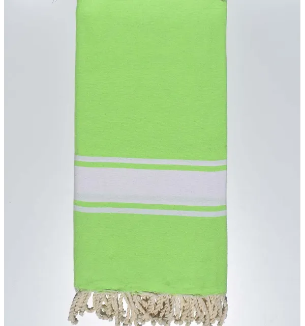 Jeté vert clair Fouta Tunisia - 1