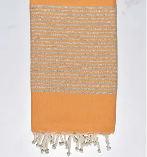 Fouta lurex plate jaune moutarde Fouta Tunisia - 1