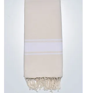 Jeté blanc écru  - 1