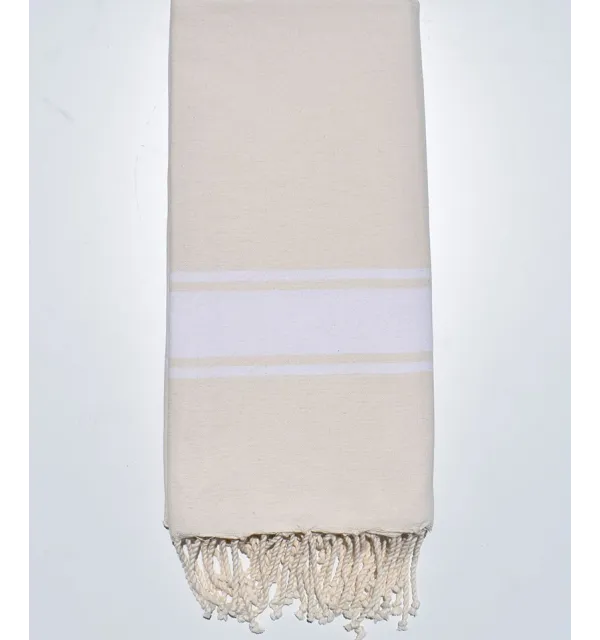 Jeté blanc écru - 1