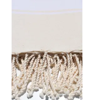 Jeté blanc écru - 1 2