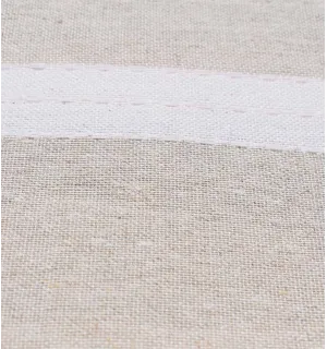 Jeté moyenne écru lin et blanc crème 1.5m*2.4m - 1 2