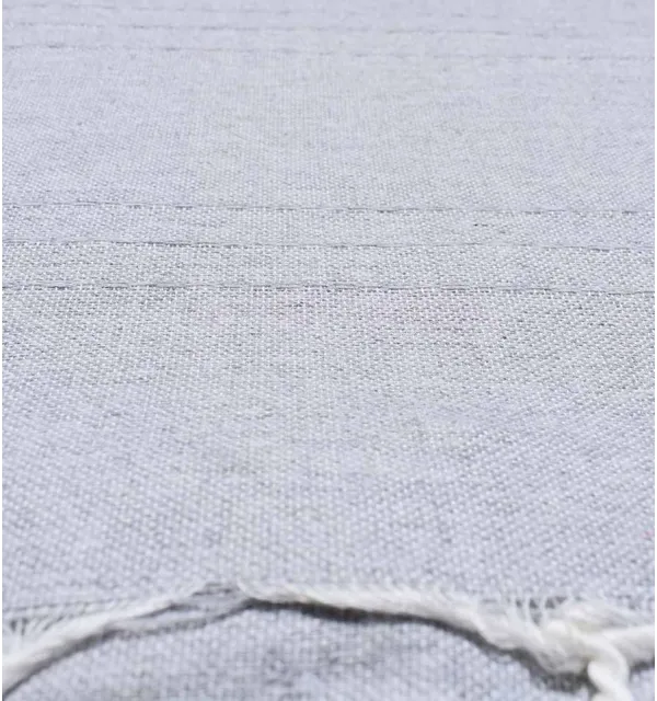 Jeté moyenne gris clair 1.5m*2.5m Fouta Tunisia - 2