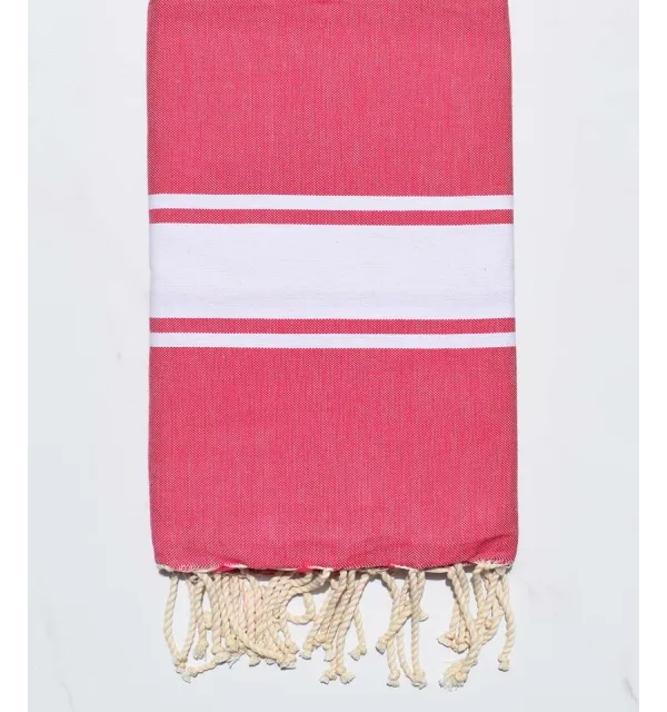 Fouta plate magenta fushia Fouta Tunisia - 1