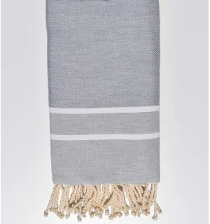 Chevron gris Fouta Tunisia - 1
