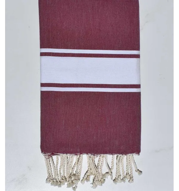 Fouta Plate Cerise - 1