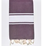 Serviette de Plage plate mauve foncé