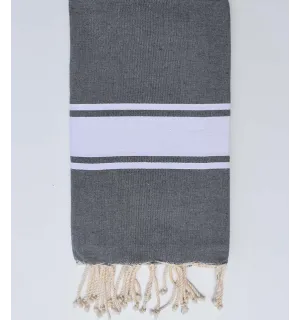 Fouta Plate gris plomb  - 1