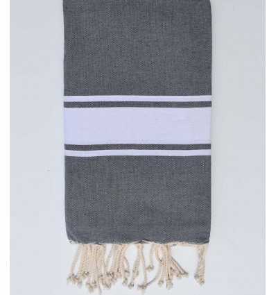 Fouta Plate gris plomb
