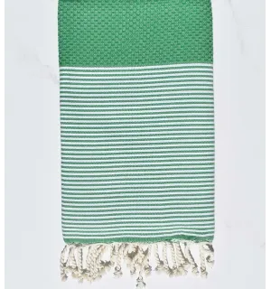 FOUTA NID D'ABEILLE Vert malachite  - 1
