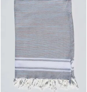 Mini fouta plate bleu clair  - 1