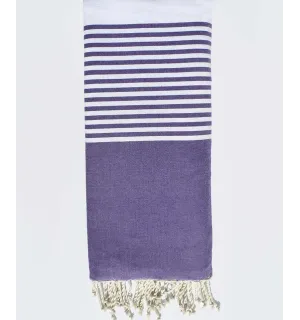 Jeté plate violet foncé - 1 2