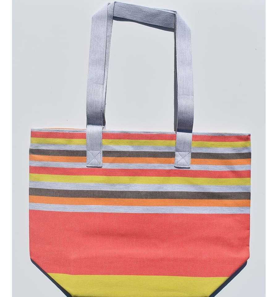 Sac de plage 5 couleurs Capucine jaune ,orange, gris, marron clair