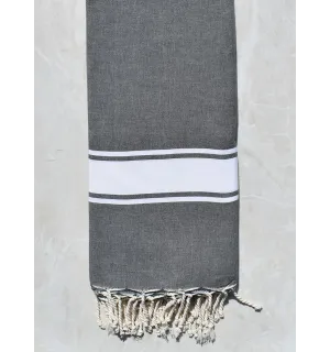 Jeté gris moyen 2m/2m  - 1