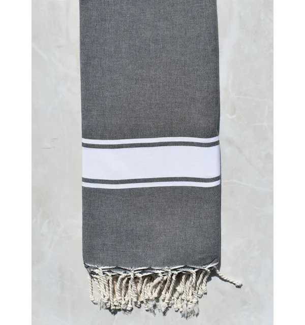 Jeté gris moyen 2m/2m - 1