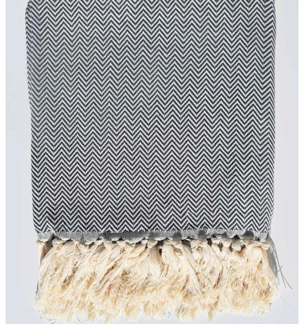 Plaid Bleu guède Fouta Tunisia - 2
