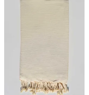 Jeté flammé blanc crème  - 1
