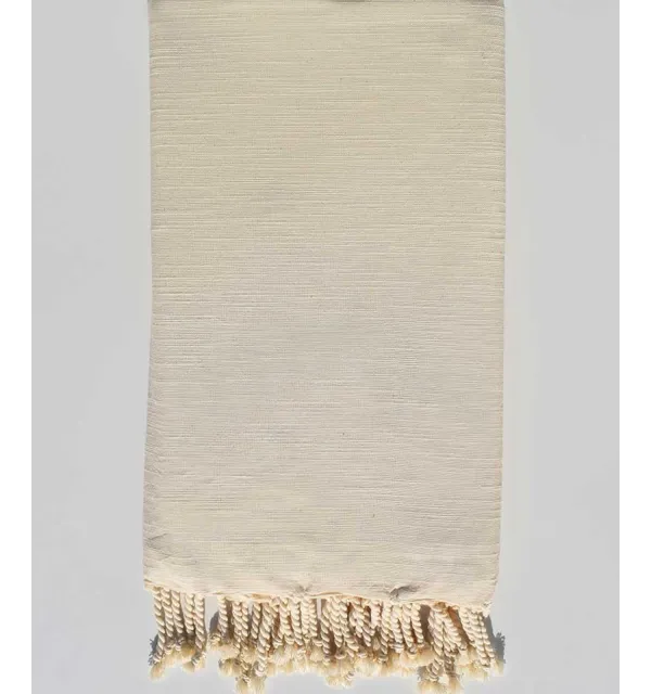 Jeté flammé blanc crème - 1
