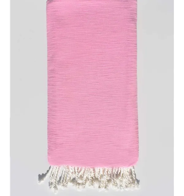 Jeté flammé rose clair 2m*2.80m Fouta Tunisia - 2