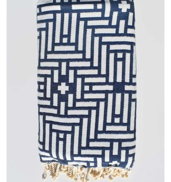 Jeté Bleu marine 2.8m*1.9m - 1