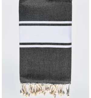 Fouta Plate gris ardoise  - 1