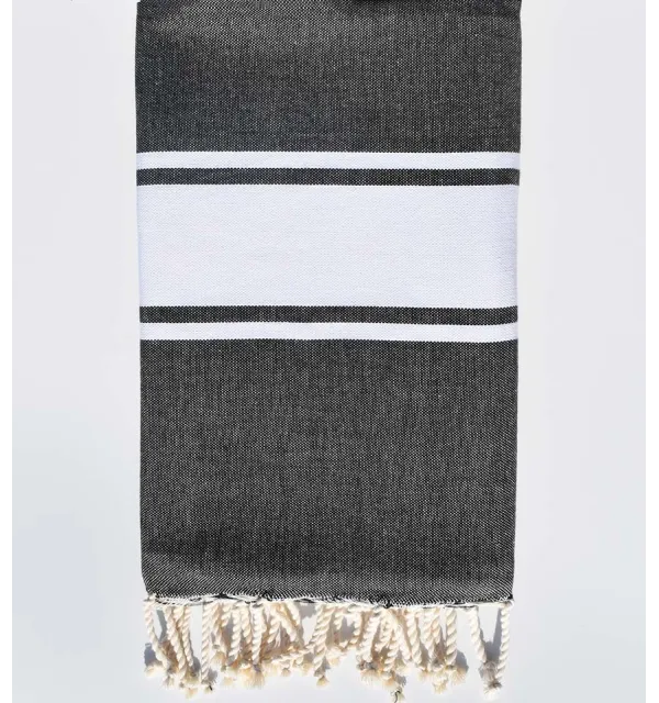 Fouta Plate gris ardoise - 1