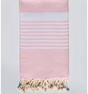 Fouta arthur rose clair Fouta Tunisia - 1