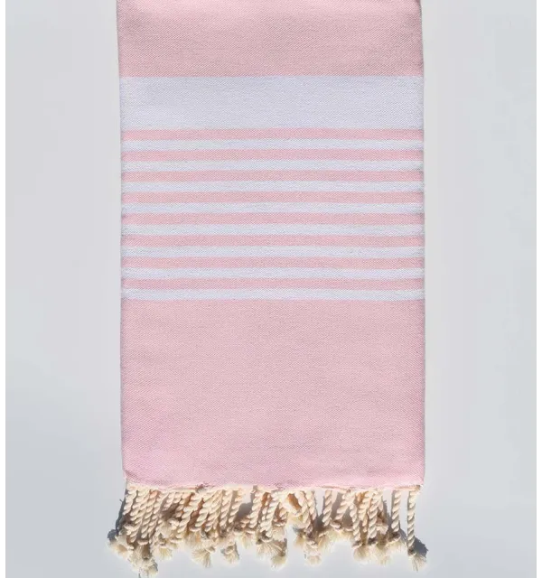 Fouta arthur rose clair Fouta Tunisia - 1