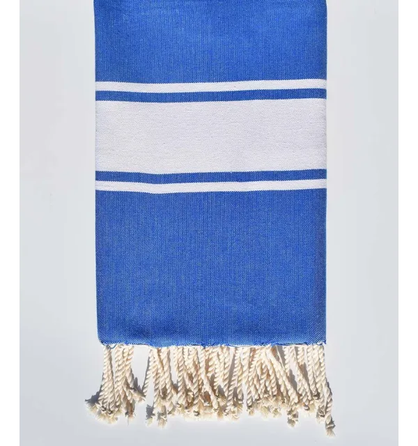 Fouta Plate bleu majorelle Fouta Tunisia - 1