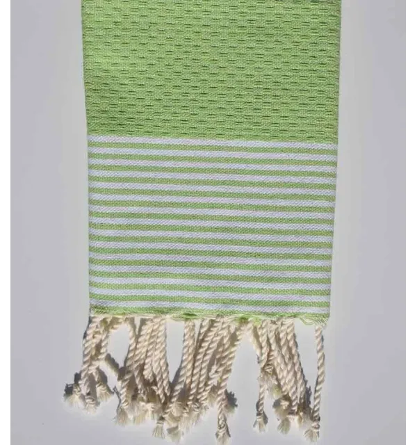 Serviette de table vert anis Fouta Tunisia - 1