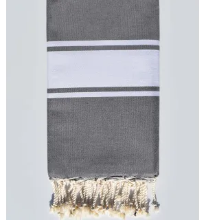 Fouta Plate gris Fouta Tunisia - 1