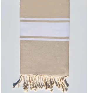 Serviette de plage Plate beige moyen  - 1