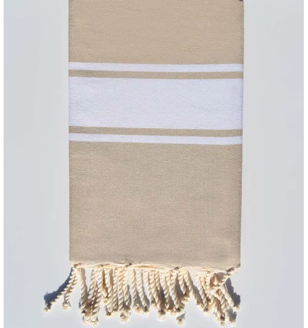 Serviette de plage Plate beige moyen - 1