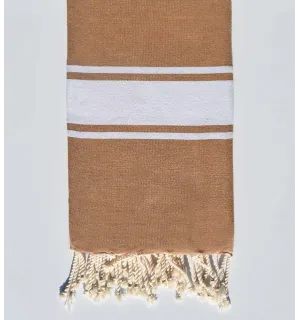 Serviette de plage Plate Café au lait  - 1