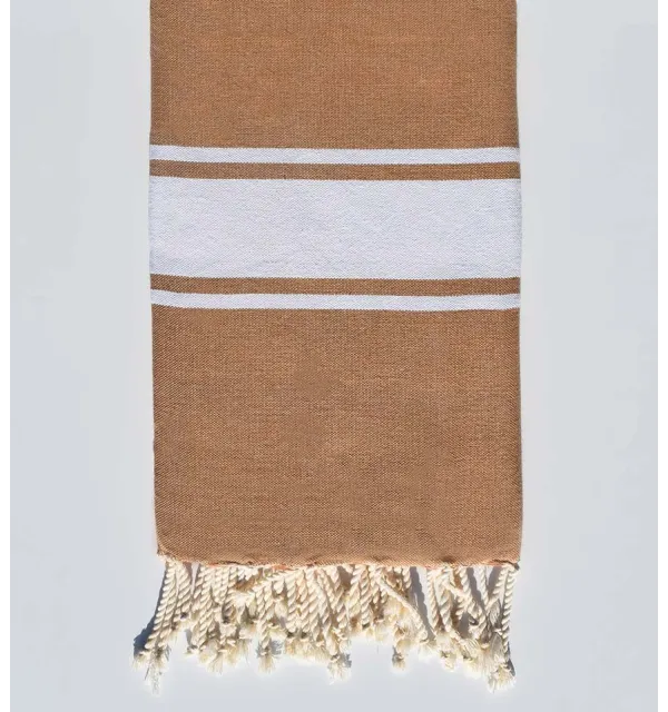 Serviette de plage Plate Café au lait - 1