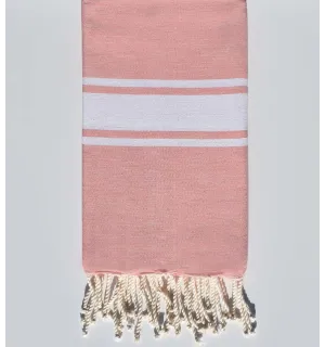 Fouta Plate rose dragée  - 1