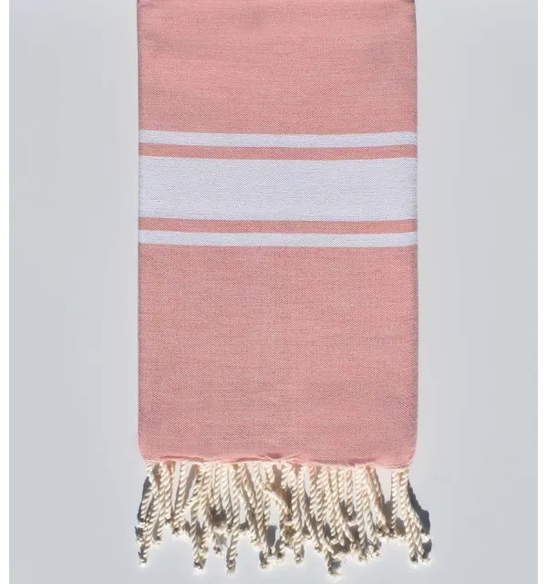 Fouta Plate rose dragée - 1