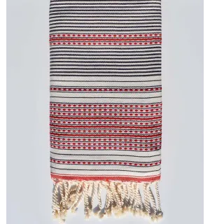 Fouta arabesque améthyste Fouta Tunisia - 1