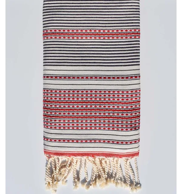 Fouta arabesque améthyste Fouta Tunisia - 1